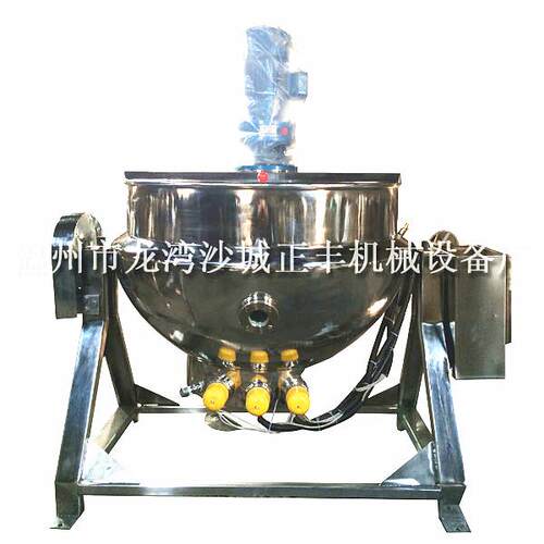 厂家500L可倾式电加热夹层锅304/316不锈钢夹层锅