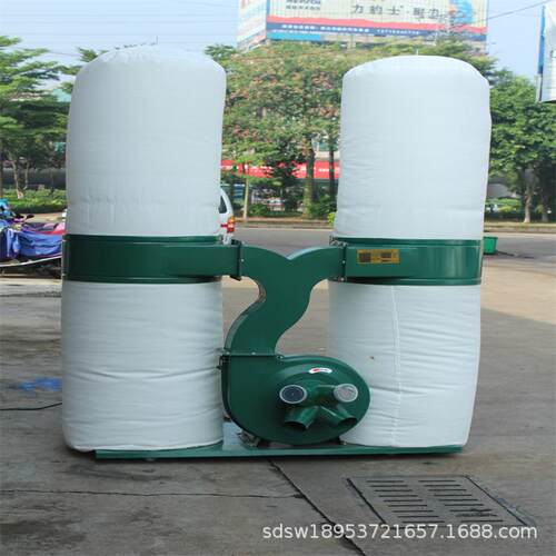 双威供应大功率木工吸尘器 3kw双桶布袋吸尘器 移动式布袋吸尘器