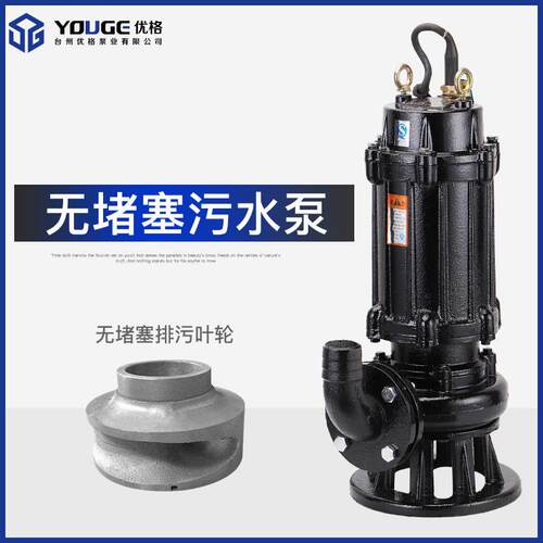 厂家工程项目国标法兰潜水泵排污泵家用农用灌溉抽水泵污水泵