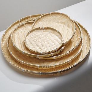 ZMHH429晒干菜 篮子竹子 竹筐大竹筐特大号竹编晒盘带网晒干菜