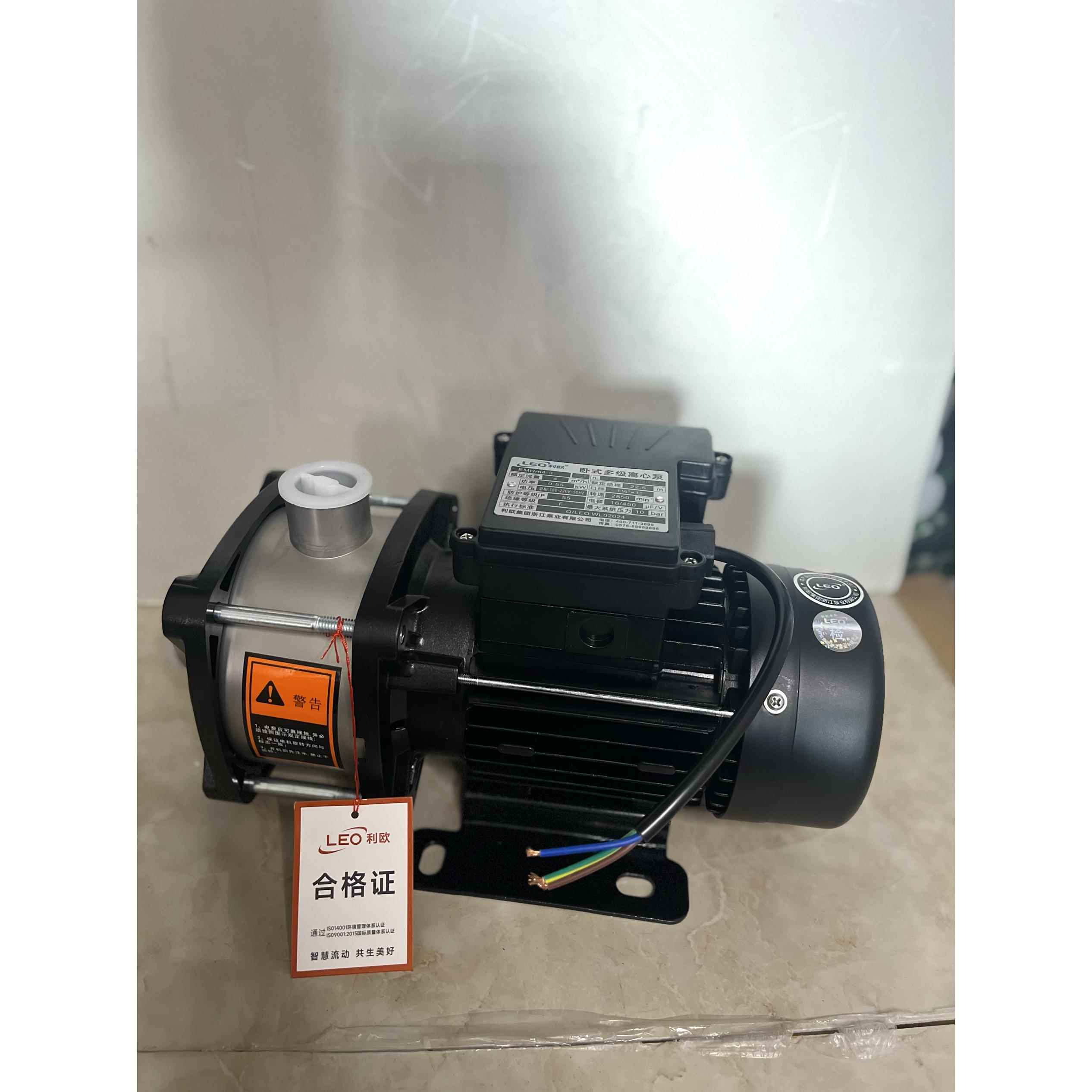 利欧空气能循环帮浦自来水商用管道热水泵卧式不锈钢多级离心泵家