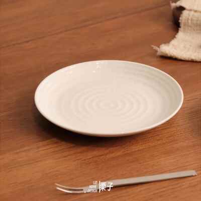 浅盘陆升餐具Song跳刀纹家用菜盘吐骨碟牛扒盘平盘新骨瓷酒店餐具