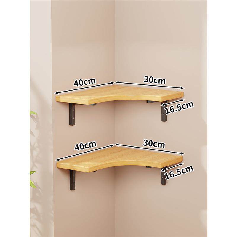 墙角悬空三角壁架厨房墙上置物架托架架子酒店墙面扇形挂墙