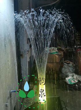 波光花篮喷头-数码波光旋转花篮-广州景观水景设计-加工-订做喷泉