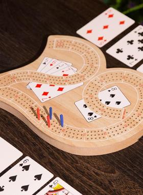 计分游戏板克里比奇纸牌Cribbage聚会休闲酒吧桌面游戏成年人互动