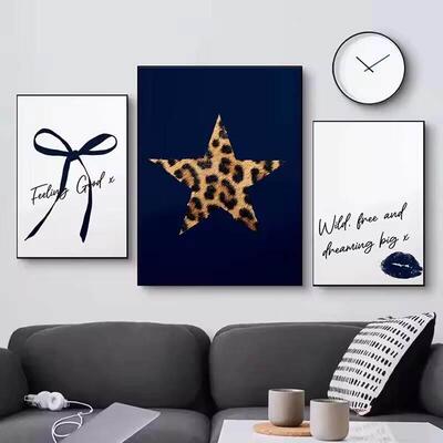 Modern Leopard Print Pattern Billiard Poster Canvas Painting