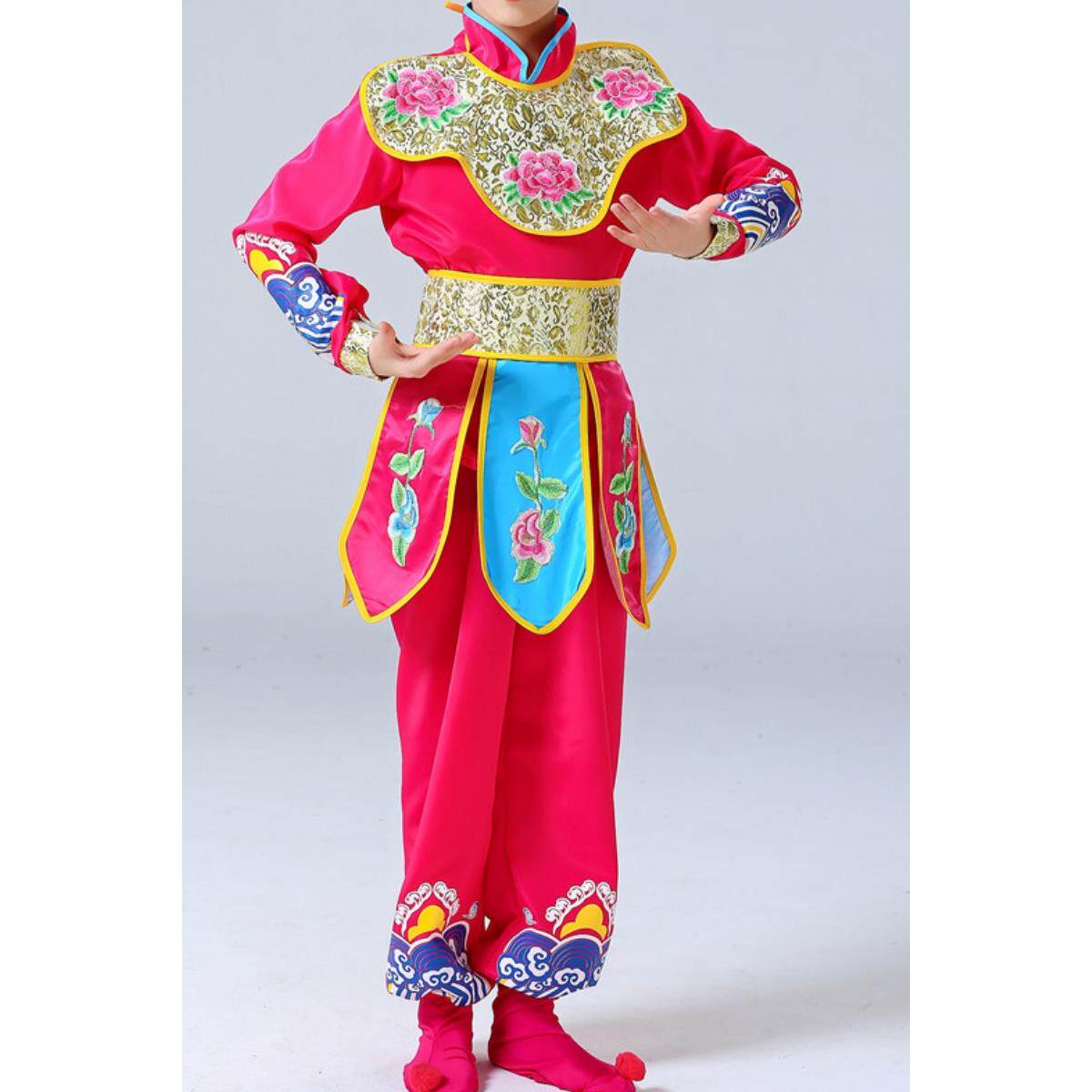 高档儿童说唱脸谱小荷风采刀马曲旦戏服服幼儿穆桂装英演出穆桂英