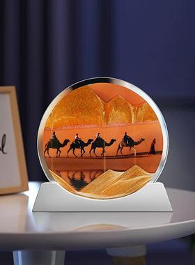 创意流沙画摆件艺术沙漏家居客厅酒柜电视柜办公室轻奢装饰纪念品