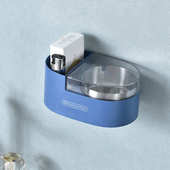 厕所创意壁挂式 烟灰缸带盖架卫生间吸烟区强力免打孔不锈钢烟灰缸