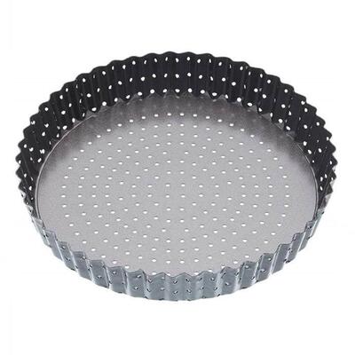 Flan Tin Tart Pie Pan Fluted Cake Baking Tray不粘冲孔派盘
