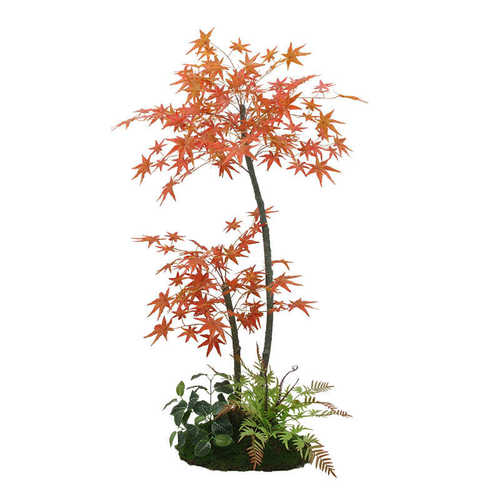 仿真植物枫树室内盆栽家居造景大型红枫假树装饰落地假花仿生绿植