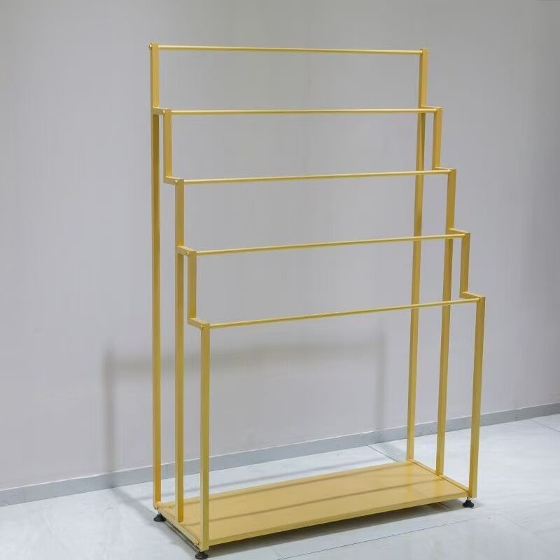 网红落地围巾展示架布料样品展示架裤子布料多层挂架陈列架摆放架
