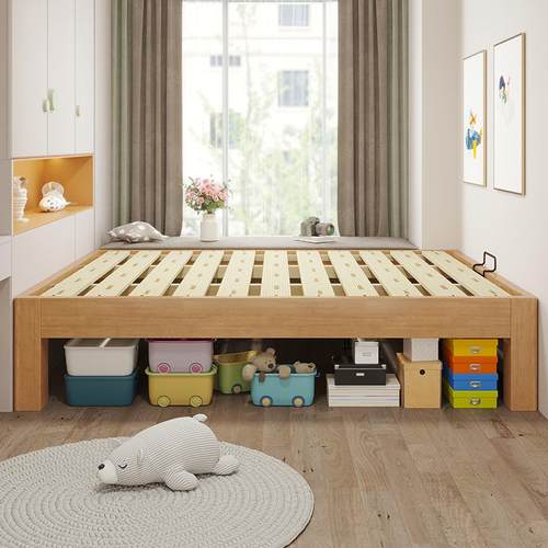 实榻全榻米排骨架床架B11#无床头无靠背1.2/1.5人床民木宿单齐边