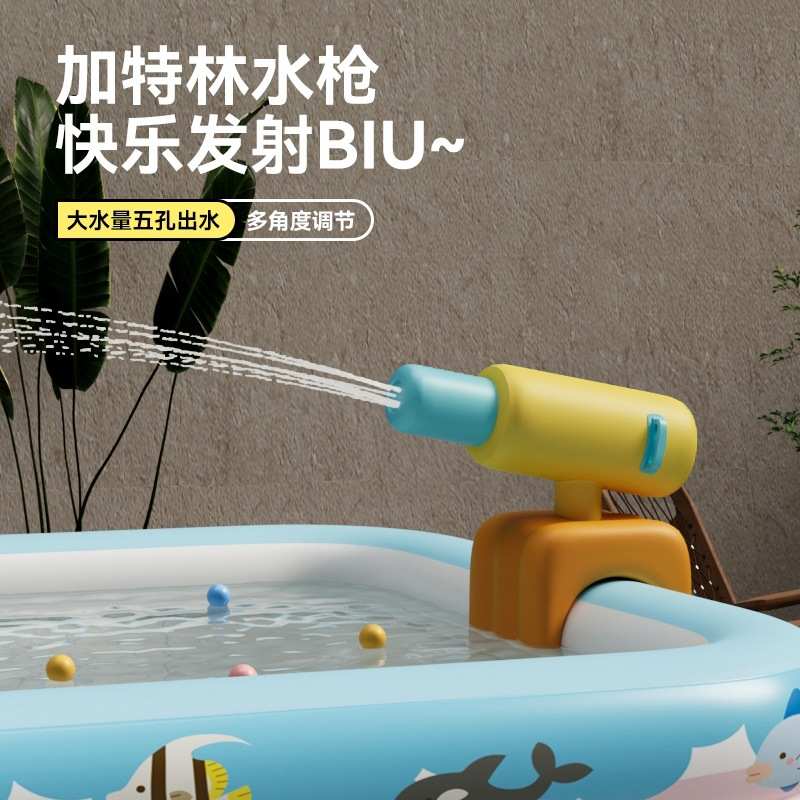 儿童充气泳池庭院加厚耐磨可折叠户外超大家用成人戏水池滑梯