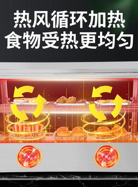 商用不锈钢炸鸡早餐食品保温展示柜具备恒温与保酥功能适用于熟食