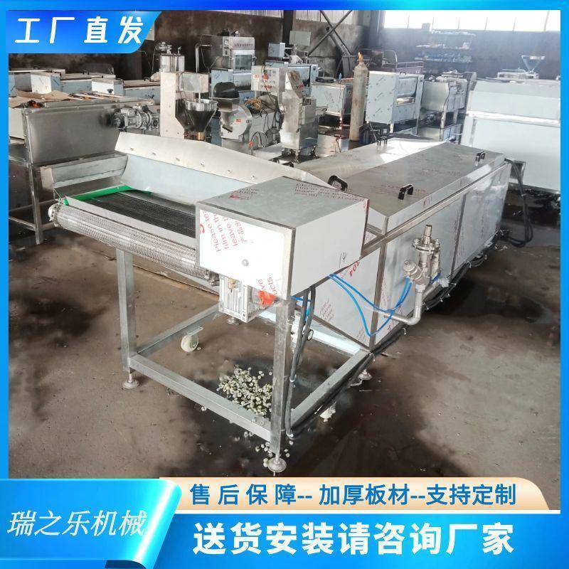 蒸汽加热板栗漂烫设备 鲜食玉米漂烫机 毛豆蒸煮线操作简单产量大