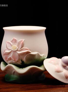 供水杯佛前供佛水杯陶瓷观音佛堂供圣水净水杯佛具用品供水的杯子