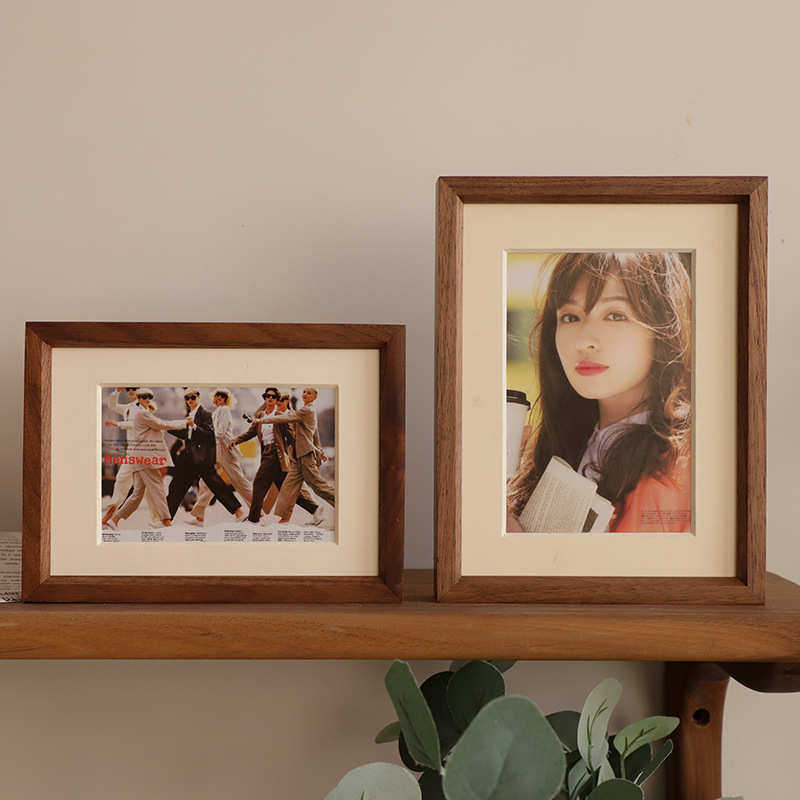 黑胡桃木相框简约实木画框儿童写真框桌面照片墙装裱装饰相框摆台,家居饰品,相框/画框,淘宝优惠券,粉丝福利购,淘宝优惠卷