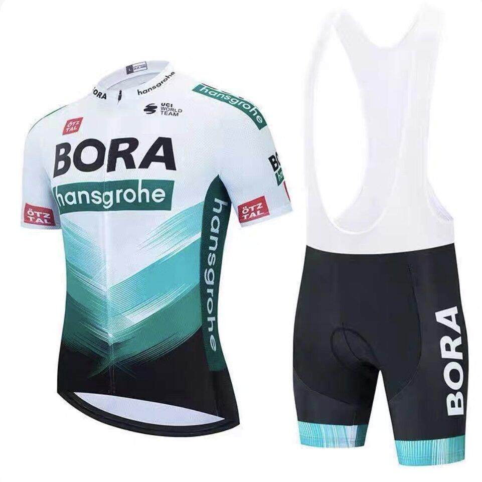 环法新款车队BORA骑行服短袖套装男夏公路自行车服速干背带骑行裤