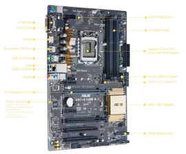 Asus/华硕 Z97-K/USB3.1台式机ATX主板LGA1150 库存