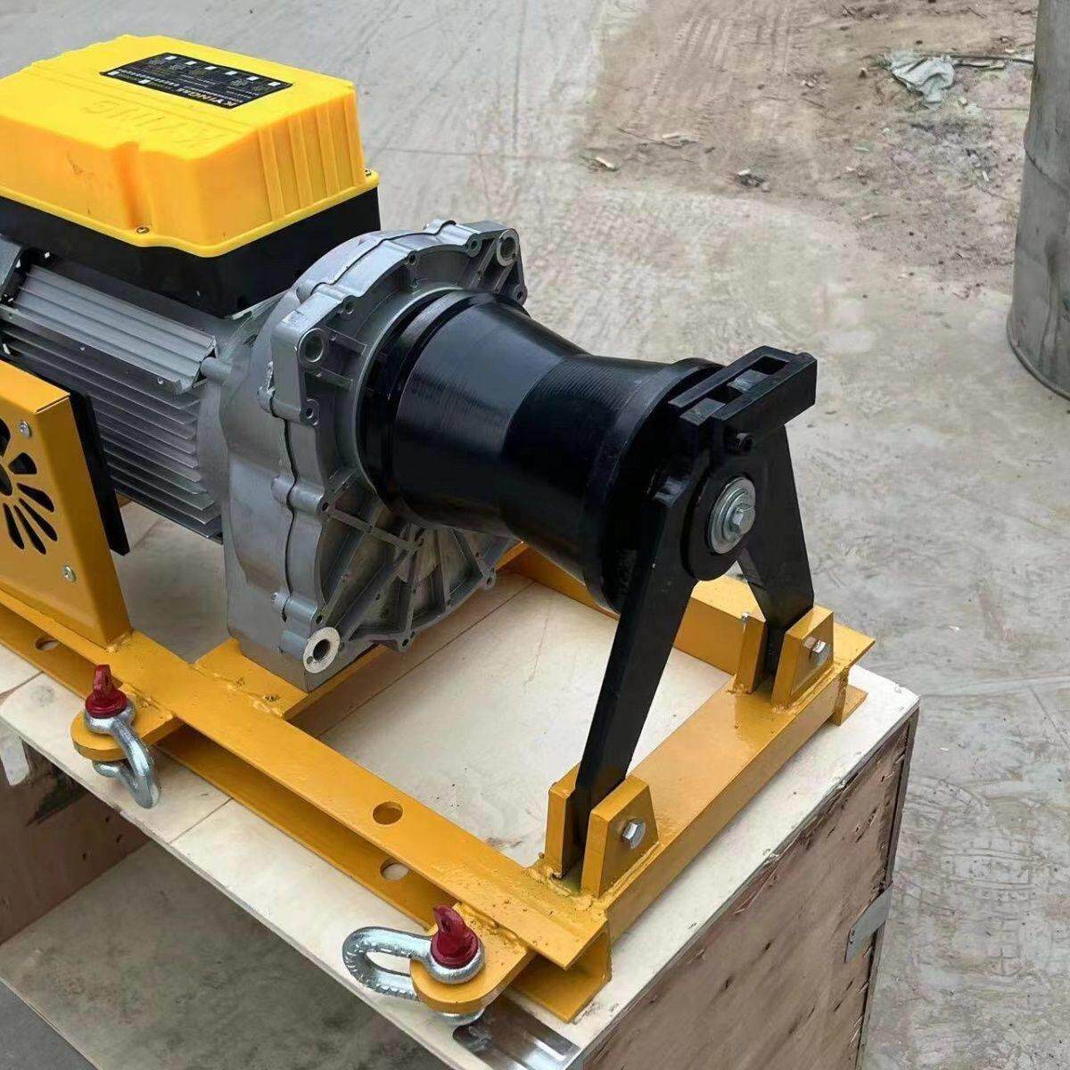 220v380v大功率电缆牵引绞磨机小型电动拉线电缆卷扬机提升机绞盘