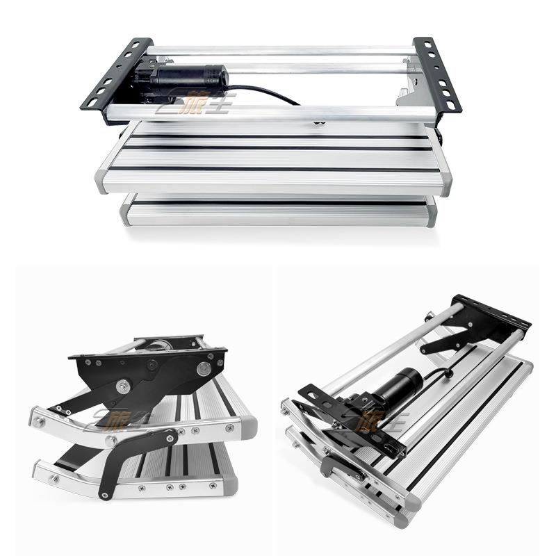 房车双叠层电动踏步2V电动折台踏步拖挂房1DDM车伸缩阶房车改装配