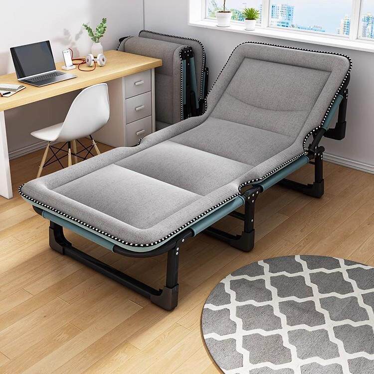 折叠床办公室单人家用午睡折叠躺椅多功能行军床成人午休神器