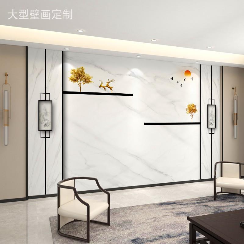 电视背景墙2026新款墙布客厅3d壁纸影视墙壁布装饰8d立体凹凸壁画