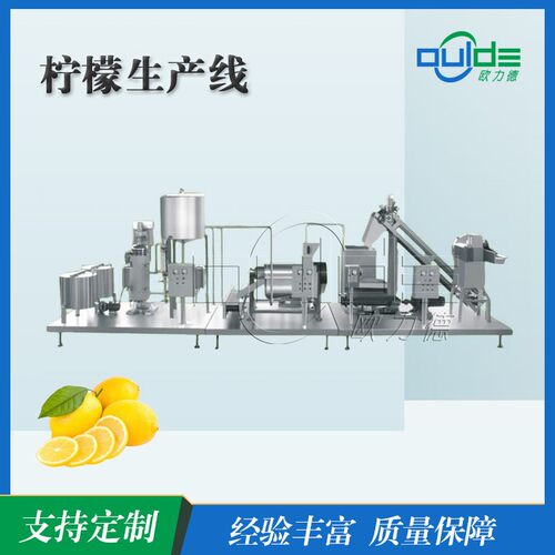 厂家出售大型柠檬生产线果汁饮料流水线橙子柑橘全套全自动设备