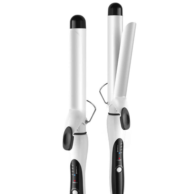 爆款卷发棒白色陶瓷32-22mm外贸批发大波浪卷发器恒温