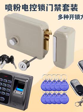 1073电控锁喷粉套装门禁系统 ID刷卡 ic感应开锁 密码锁 遥控锁