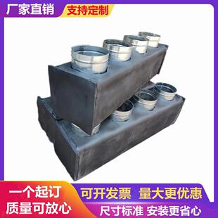 定制中央空调风管机出风口分风箱白铁皮出回风箱静压箱配件方接圆