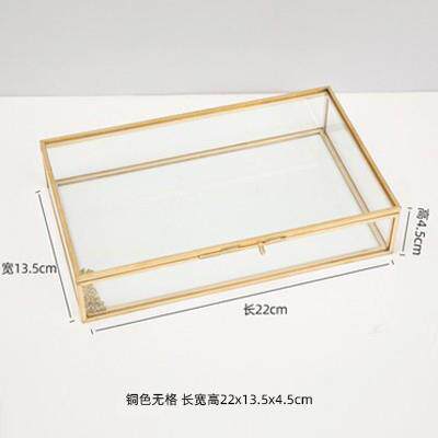 高档珠宝司定制款复长公方形璃珠玻宝收纳古盒珠宝首饰展示盒陈列