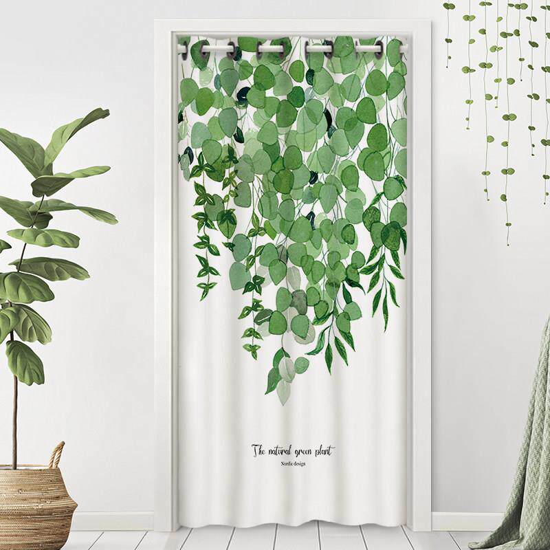 空调门帘隔断窗挡风家用免打孔卧室房间布帘化妆室厕所全遮帘子