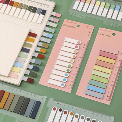 200 Sheets Color Sticky Notes Index Post Stickers Stationery