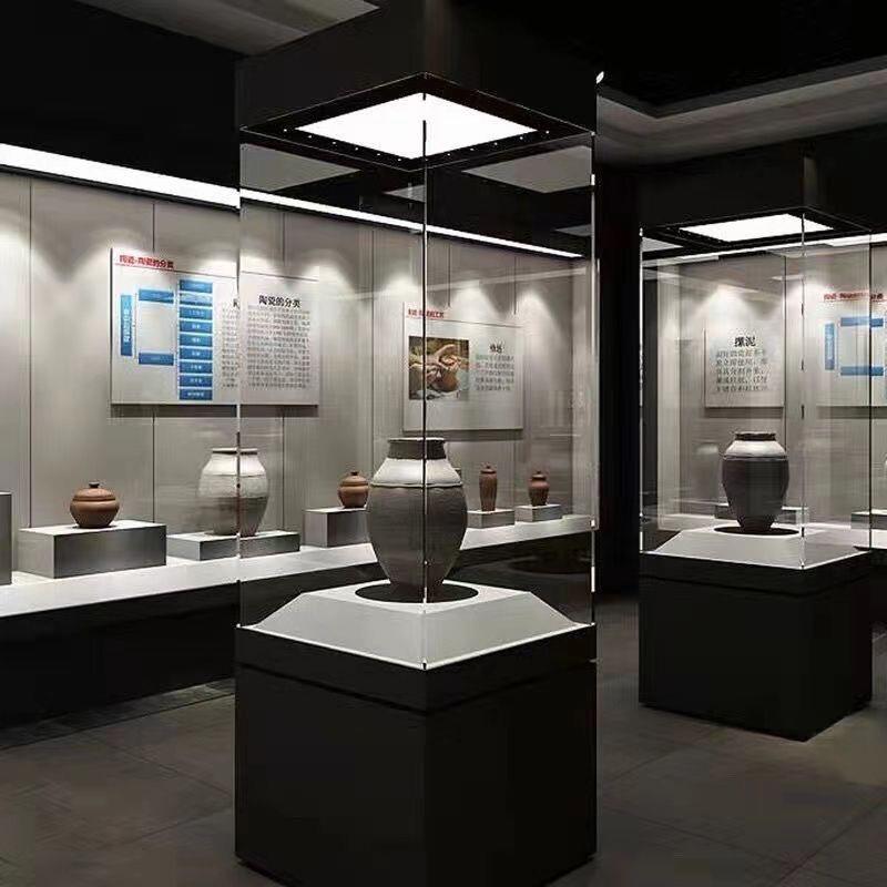 博物馆展柜瓷器精品木质展示柜古董珠宝首饰玻璃柜台产品展览柜台