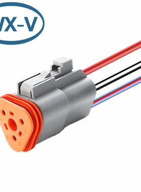 DT0HXB6-3S连线束德驰型接器D04-3P汽车防水接插-件DT063TS对接端