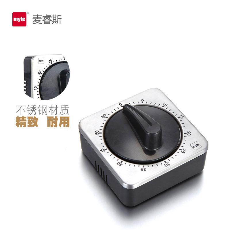 厨房定时器 机械 不锈钢 磁铁 定时 闹钟