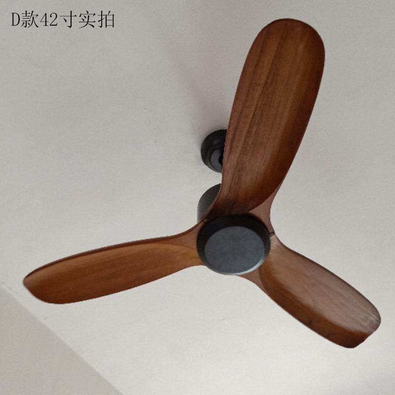 美式木扇灯扇静音实无灯吊吊扇复古餐厅吊遥控变频超过10SW1818\/
