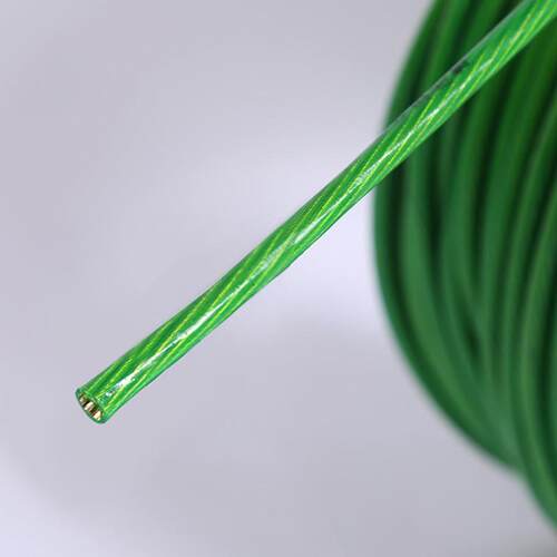 绿皮包塑钢丝ULX绳厂绳家PVC涂2mm起阳台晾衣护重栏钢丝塑绳