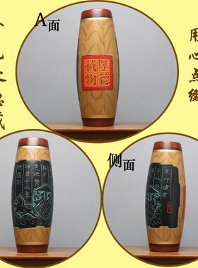 高档中国陶瓷元素入口厅大风橱柜隔断书柜古代书架装饰公品办室装