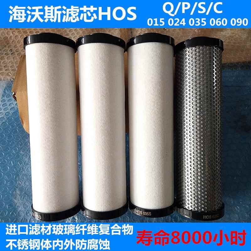 促销螺杆空压机压缩空气管道精密过滤器滤芯HOS大流量工业035QPS