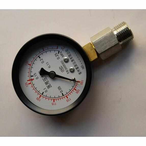 。y-60压力表 压力0～0.25mpa 背面直径61.5mm 螺纹G3/8（16.4mm
