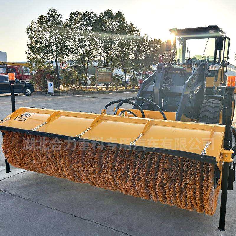 湖北厂家装载机除雪滚除雪铲小区环卫公路清雪设备车挂式堆雪铲