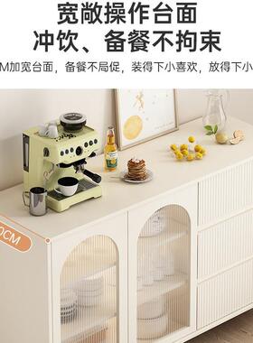 奶油风法式斗餐边纳柜现代简CBG00840约用客厅储物收柜卧室床家尾