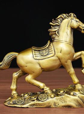 铜马到成功摆件生肖马铜奔马大号马家居玄关办公室吉祥开业礼品