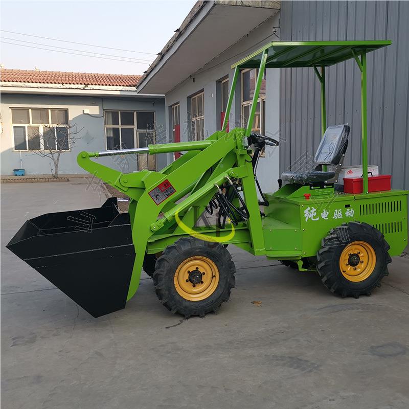 工程装铲卸装车 小型四驱电动载机养殖场清粪车工铲地488推土机车