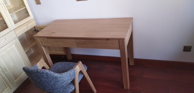 说说一起来谈谈源氏木语白橡木书桌怎么样，用的是不是真白橡木？