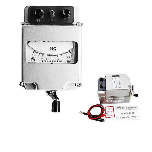 金川ZC-7摇表兆欧表5000V绝缘电阻表检测试仪上海康海ZC7