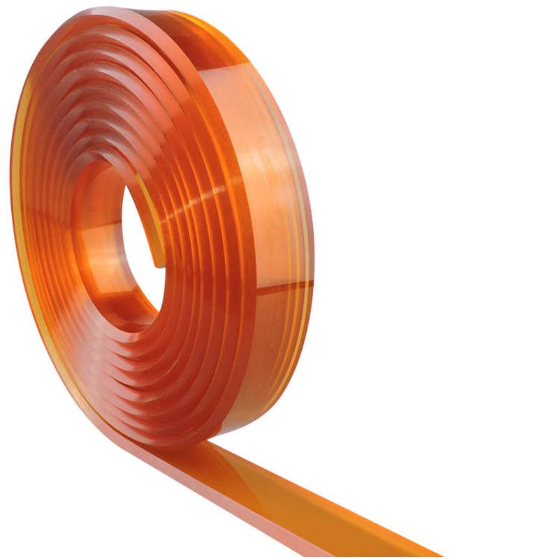 茶色刮胶平尖口丝印刮胶55度-90度4米水油两用油墨刮刀条耐磨丝印